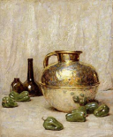 Still Life With Green Peppers and Jug