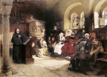 Martin Luther Preaches In Wartburg
