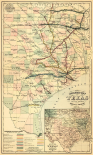 Grays railroad map of Texas.