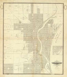 Map of Milwaukee, 1856