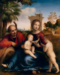 The Rest on the Flight into Egypt with St. John the Baptist