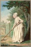 The Duchess of Chaulnes as a Gardener in an Allée, 1771
