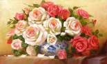 RED WHITE ROSES