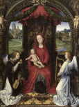 Madonna and Child With Two Angels