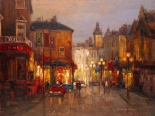 Parisian Night Scene