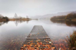 Misty English Lake