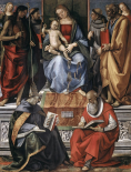Madonna With Child Among Saints