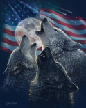 Wolf Trinity Patriotic