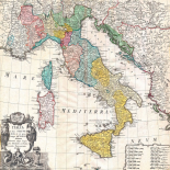 Map of Italy, 1742
