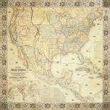 Map Of North America, 1853