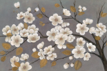 Gold Leaf Blossom Branch