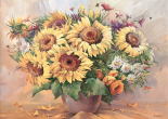 Sunflowers in Vase