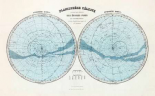 Planisphere Celeste, Hemisphere Austral, Hemisphere Boreal, 1892