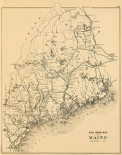 Railroad map of Maine, 1894