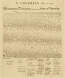 U.S. Declaration of Independence - Decorative Sepia