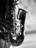 Hands of Saxophonist Playing