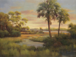 River Cove With Palms I