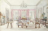 The Drawing Room of Queens House, Barbados, 1880