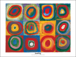 Colour Study - Squares And Concentric Circles