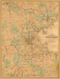 Map of Boston, 1860