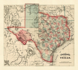 Schonbergs map of Texas, 1866