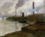 Industrial Scene - Mills on The Monongahela