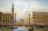 A View of The Piazzetta With The Doges Palace From The Bacino, Venice