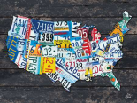 USA License Plate Map